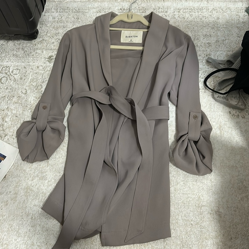 BABATON slouch tie blazer